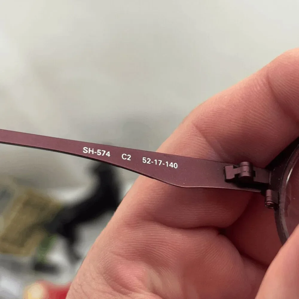 Scott Harris‎ Europa Eyeglasses Frame Only SH-574 52-17-140 Burgundy Blue Gray